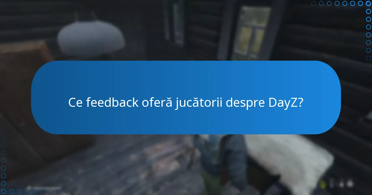 Ce feedback oferă jucătorii despre DayZ?