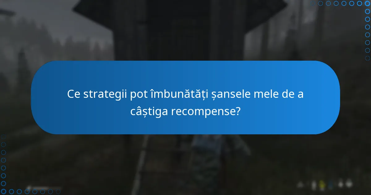 Ce strategii pot îmbunătăți șansele mele de a câștiga recompense?