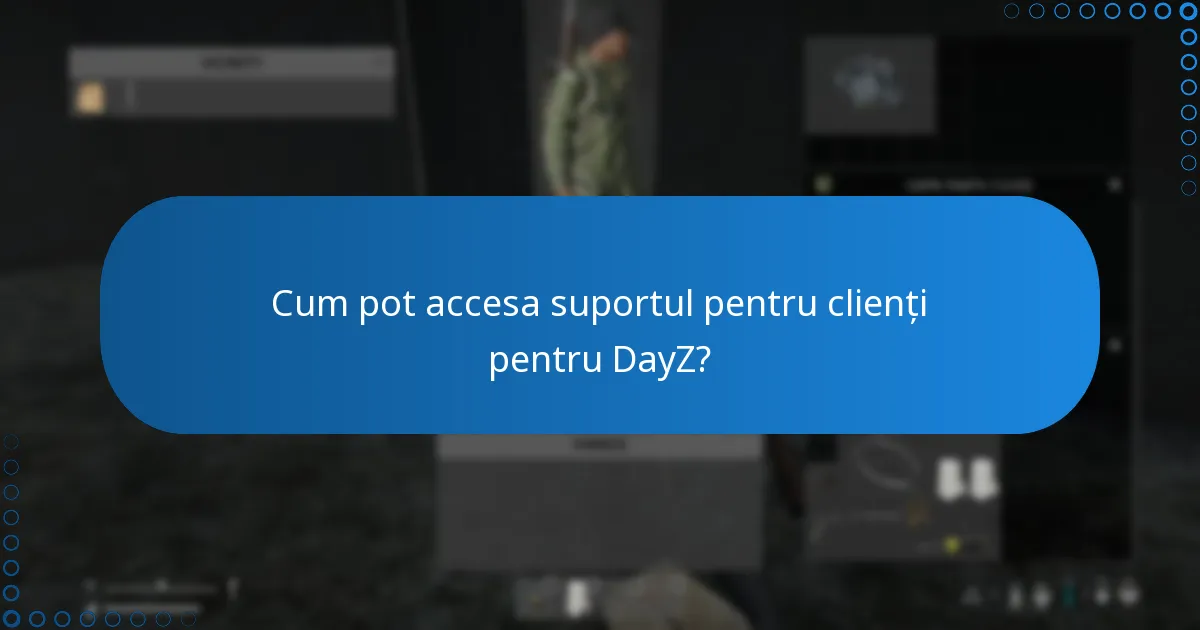 Cum pot accesa suportul pentru clienți pentru DayZ?