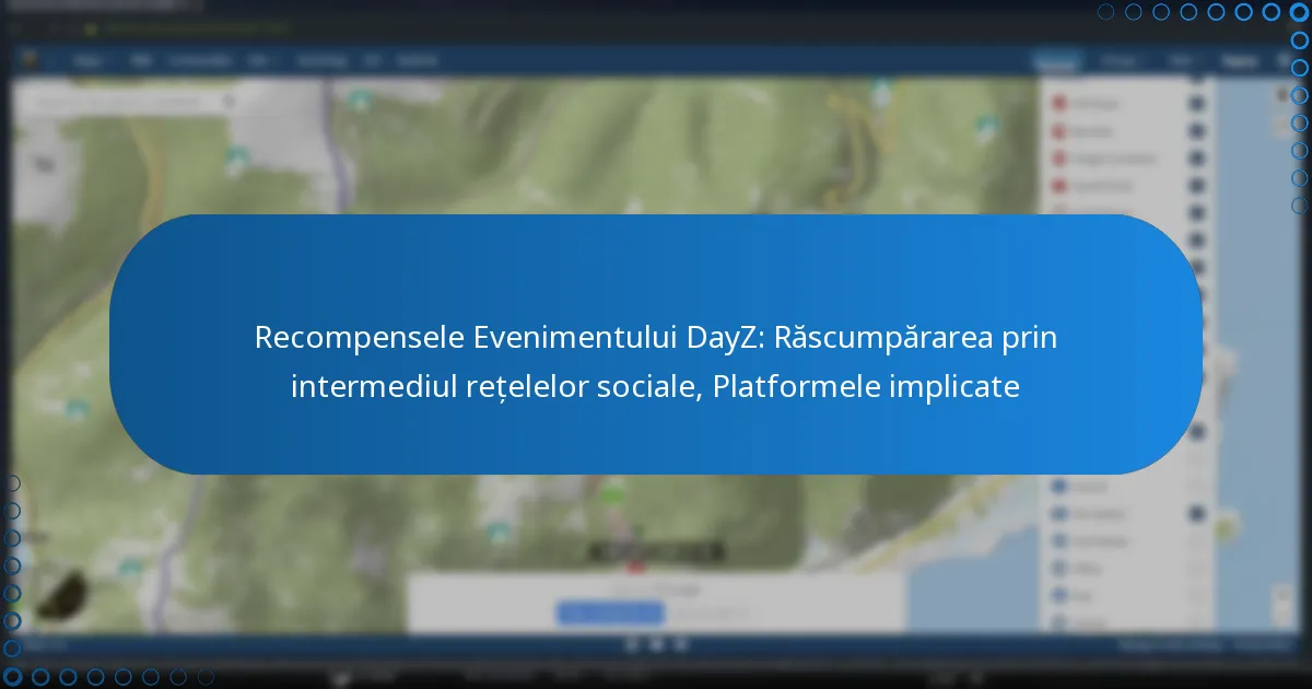 Recompensele Evenimentului DayZ: Răscumpărarea prin intermediul rețelelor sociale, Platformele implicate
