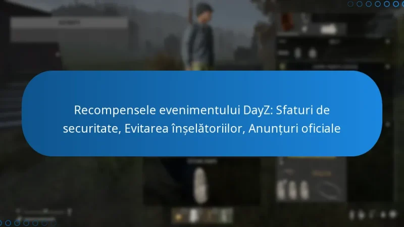 Recompensele evenimentului DayZ: Sfaturi de securitate, Evitarea înșelătoriilor, Anunțuri oficiale